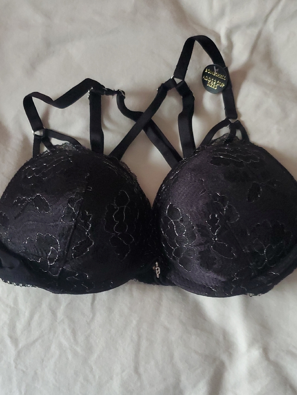 Victoria's Secret Bombshell Lace Push Up Strappy Bra